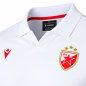 Preview: White FK Crvena zvezda 2026/27 Macron polo shirt with red details and club crest