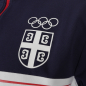 Preview: Ženska trenerka 1/4 zip PEAK SRB OKS teget/bela