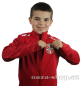 Preview: Kids Capelli Full Zip Jacket FSS 2025/26 Red with Serbia national team crest