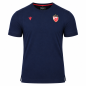 Preview: FK Crvena zvezda navy travel shirt 2026/27 Macron with club crest and Macron logo