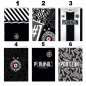 Preview: FK Partizan A4 and A5 UV varnish notebooks with assorted black and white designs
