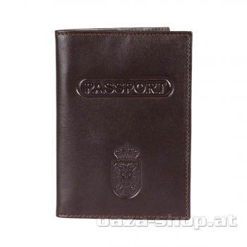 Preview: Kožni uložak za pasoš SRB braun