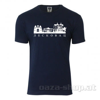 Preview: Majica SRB "MOJ GRAD LESKOVAC" 3 prsta