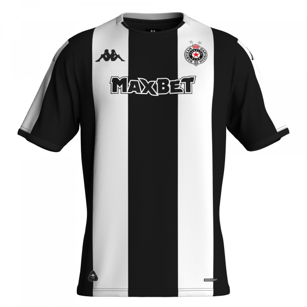 Dres Kappa Partizan 2025/26 crno beli
