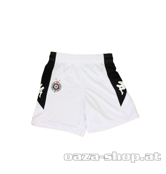 Dečiji trening šorts Kappa FK Partizan 2025/26 beli