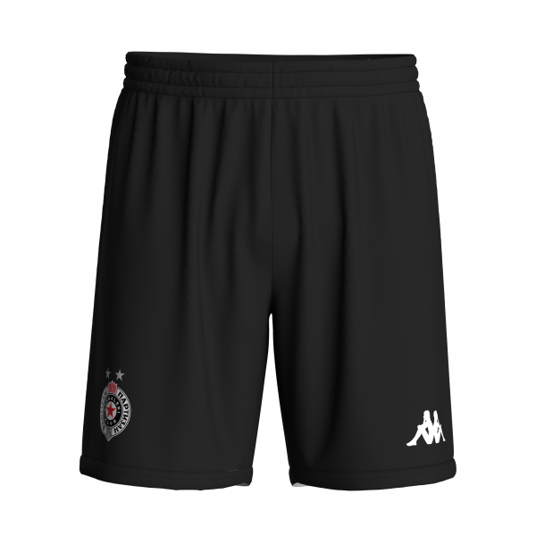 Šorts Kappa Partizan 2025/26 crni