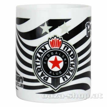 Preview: Šolja "PARTIZAN FOOTBALL CLUB" crno bela
