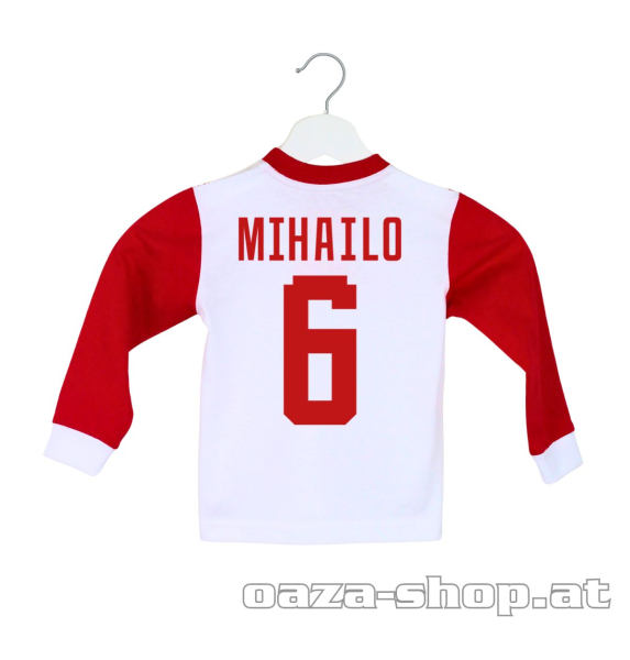 Preview: Pidžama sa svetlecim elementima CZ bela