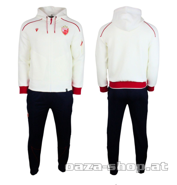 Preview: Macron komplet trenerka sa kapuljacom CZ 2025/26 offwhite