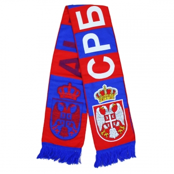 Preview: Bar šal "SRBIJA" crveno plavi