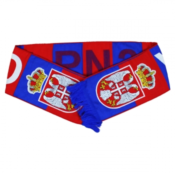 Preview: Bar šal "SRBIJA" crveno plavi