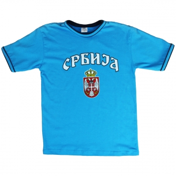 Dečija majica "SRBIJA" plava