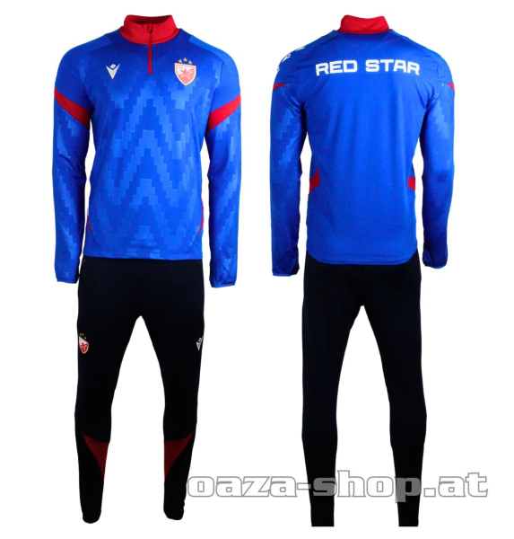 Preview: Macron komplet 1/4 zip trening trenerka CZ 2025/26 royalblue