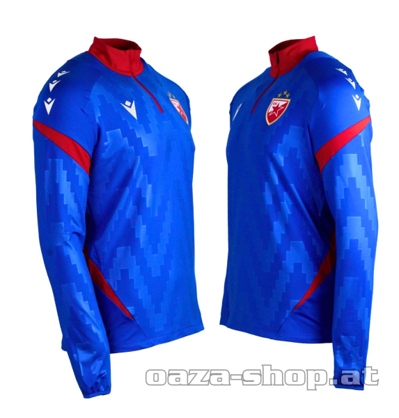 Preview: Macron 1/4 zip trening duks CZ 2025/26 royalblue