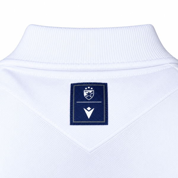 White FK Crvena zvezda 2026/27 Macron polo shirt with red details and club crest