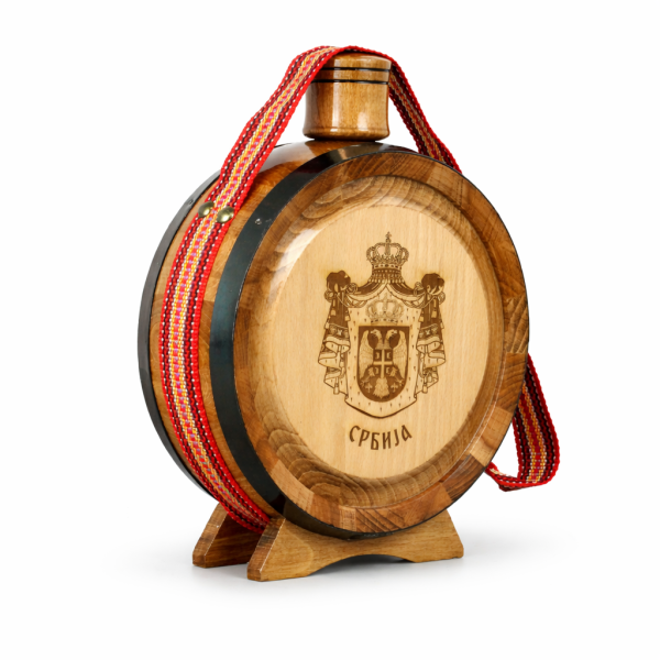 Čutura sa srpskim grbom / laser