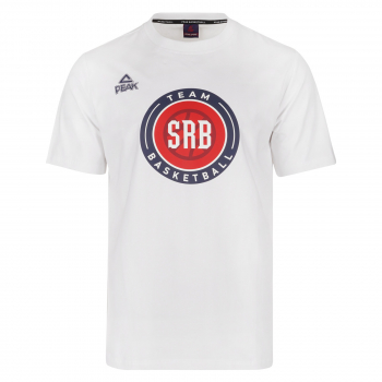 Majica "TEAM SRB" PEAK KSS bela