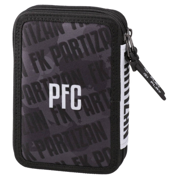 Preview: Gefülltes FK Partizan Shadow Strike Federmäppchen mit zwei Reißverschlüssen