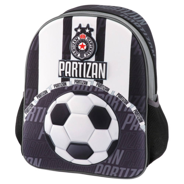 FK Partizan 3D Kindergarten Rucksack Football Ball mit großem Fußball