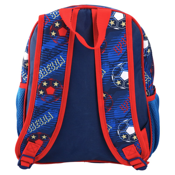 Preview: FK Crvena zvezda 3D Kindergarten-Rucksack mit Vereinswappen und Fußball