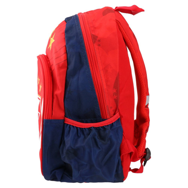 Preview: Rot blauer FK Crvena zvezda Vorschulrucksack mit Vereinswappen und drei Sternen