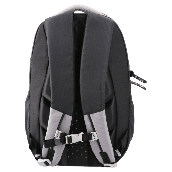 Preview: Schwarzer ergonomischer FK Partizan Rucksack mit Vereinswappen und mehreren Fächern