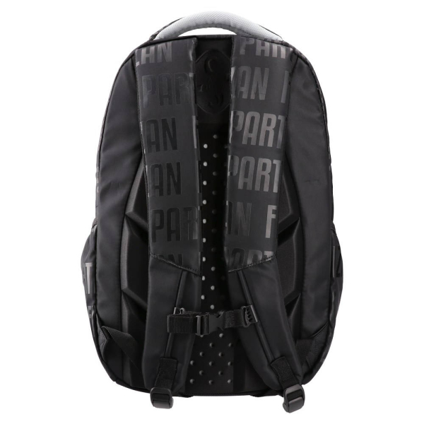 Preview: Schwarzer FK Partizan Shadow Strike ergonomischer Rucksack 40L mit Vereinswappen