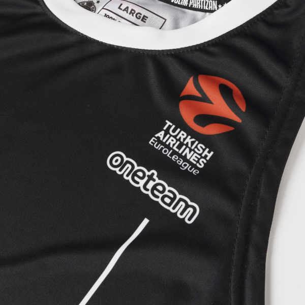 Preview: Dečiji košarkaški dres KK Partizan crni 24/25