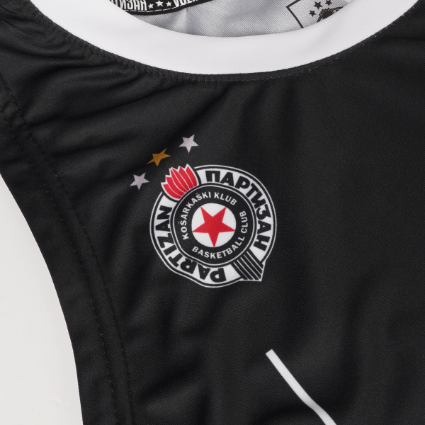 Preview: Dečiji košarkaški dres KK Partizan crni 24/25