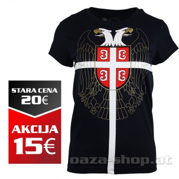 Ženska majica "DVOGLAVI ORAO" teget