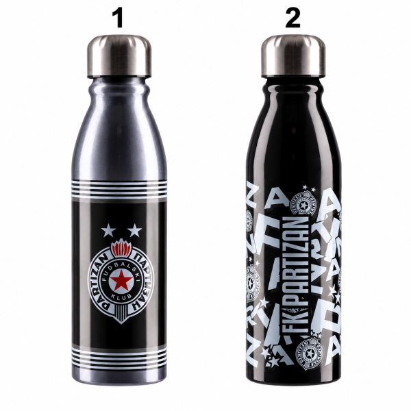 FK Partizan Aluminium Trinkflasche 600 ml mit Vereinswappen