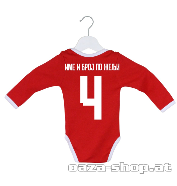 Preview: Bodi dug rukav "Crvena zvezda" crveni