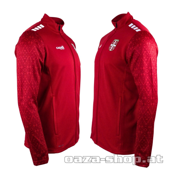 Preview: Capelli Full Zip Hoodie FSS 2025/26 rot Serbien