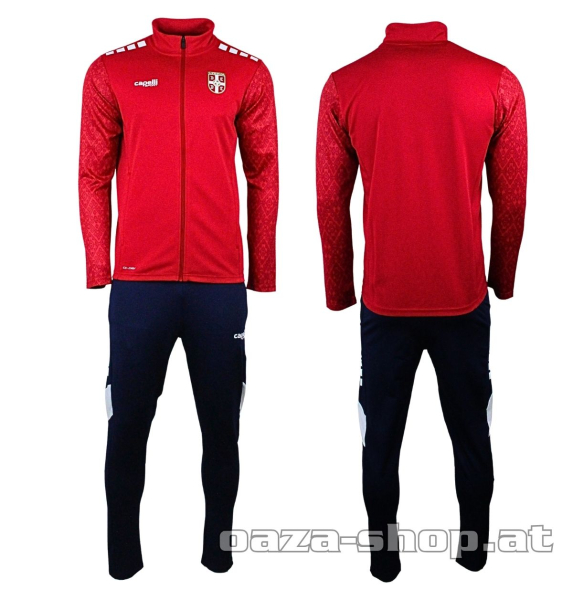 Preview: Capelli Full Zip Trainingsanzug FSS 2025/26 Rot Navy Serbien
