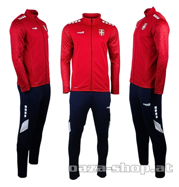 Capelli Full Zip Trainingsanzug FSS 2025/26 Rot Navy Serbien