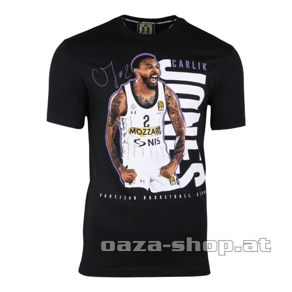 Majica KK Partizan "Jones Carlic" crna