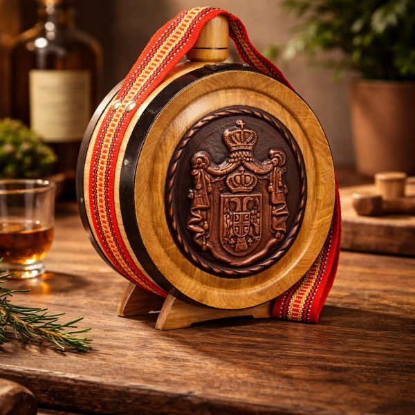 Preview: Čutura sa srpskim grbom / bakar