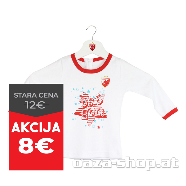 Bebi majica dug rukav CZ  "DAJ GOL"