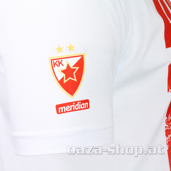 Majica KKCZ "ЦРВЕНА ЗВЕЗДА 1945" bela
