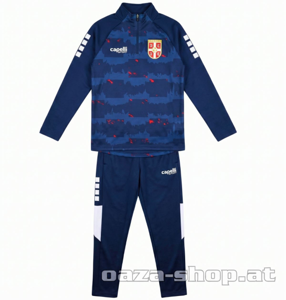Preview: Kinder Capelli 1/4 Zip Trainingsanzug FSS 2025/26 Navy