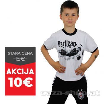 Dečija majica "PFC KOPAČKE I FUDBAL" bela