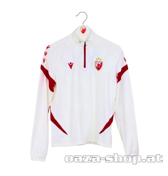 Dečiji macron 1/4 zip trening duks CZ 2025/26 offwhite