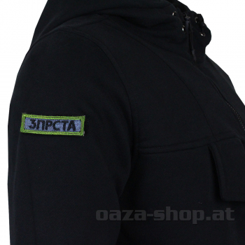 Preview: Duks 1/4 zip "3 prsta" crni