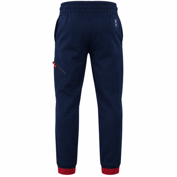 Preview: FK Crvena zvezda PRO Trainingshose 2026/27 Macron dunkelblau mit roten Details
