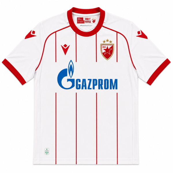 FK Crvena zvezda Ausweichtrikot 2026/27 weiß Macron