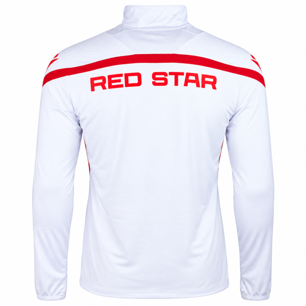 Preview: FK Crvena zvezda weißer 1/4 Zip Trainingspullover 2026/27 Macron