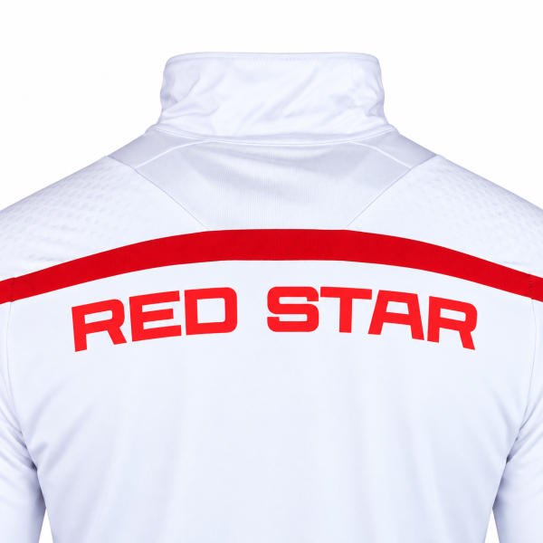 Preview: FK Crvena zvezda weißer 1/4 Zip Trainingspullover 2026/27 Macron
