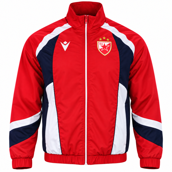 FK Crvena zvezda Trainingsjacke 2026/27 Macron rot weiß dunkelblau