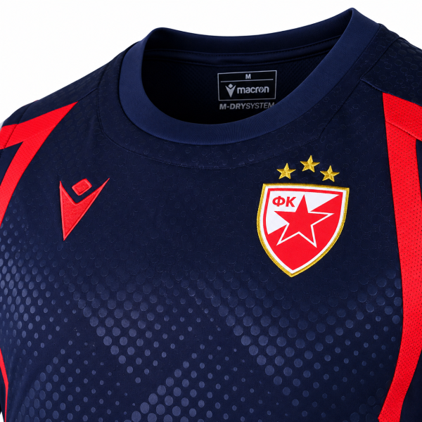Preview: FK Crvena zvezda ärmelloses Trainingsshirt 2026/27 Macron dunkelblau rot