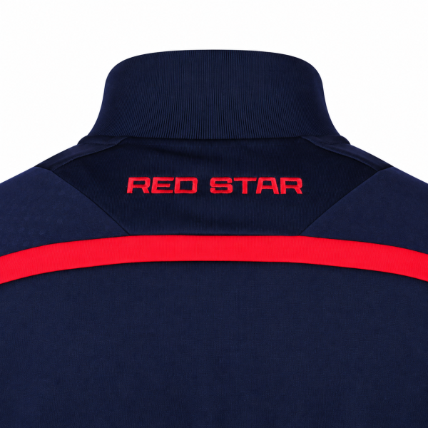 Preview: FK Crvena zvezda Zip-Sweatshirt 2026/27 Macron dunkelblau rot